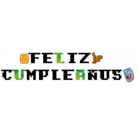 Letrero Feliz Cumpleaños   Gamer