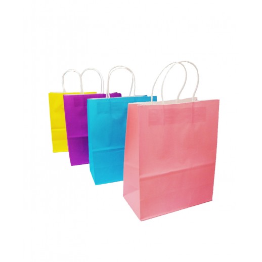 Bolsas Kraft  De Colores 21 X 27