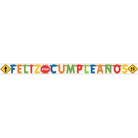 Letrero Feliz Cumpleaños    Carros