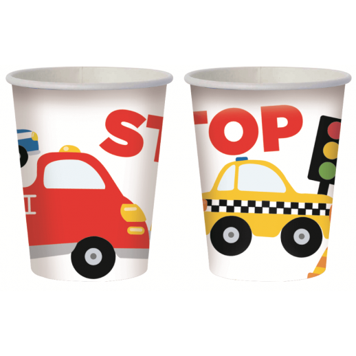 Vaso  9 Oz.  Carros  10 Pza.