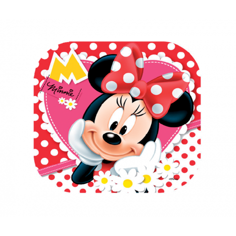 Plato Cuadrado 9"  Minnie Mouse  6 Pza.