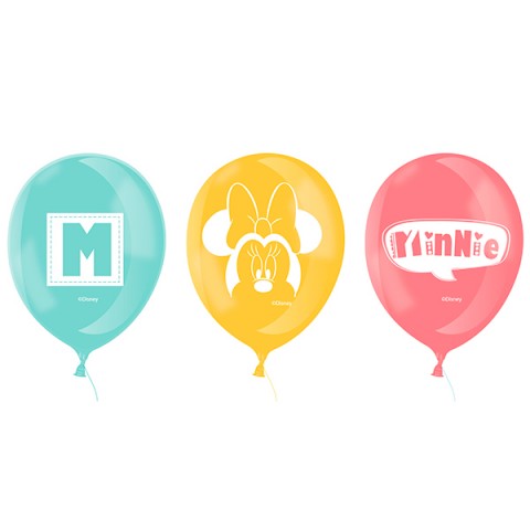 Globos  Minnie  Baby 15 Pcs