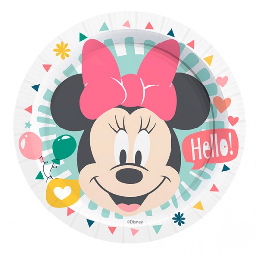 Plato  7" Minnie  Baby  6 Pza  