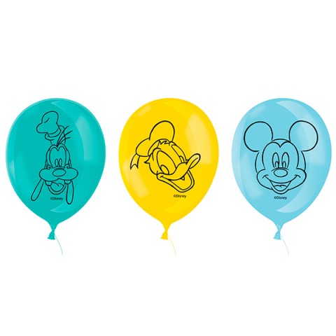 Globos  Mickey  Baby 15 Pcs