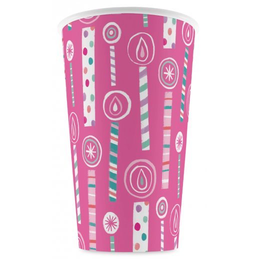 Vaso 9 Oz. Flamingo  6 Pza.