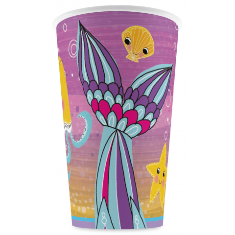 Vaso 9 Oz.  Sirena  6 Pza.