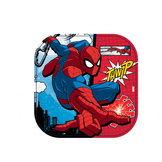 Plato Cuadrado 7"   Spiderman  6 Pza.