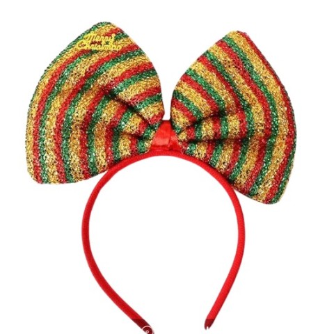 Diadema Navidad Chonga Con Rayas