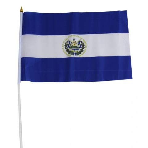 Bandera De Mano "El Salvador" 30 X 45