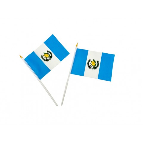 Bandera Con Ventosa "Guatemala" 14 X 21