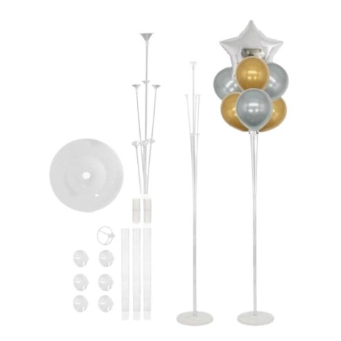 Base Alta Para Vejigas Y 1 Globo Metálico