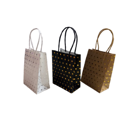 Mini Bolsas Craft Con Puntitos