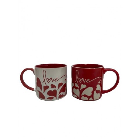 Taza Love Con Corazones