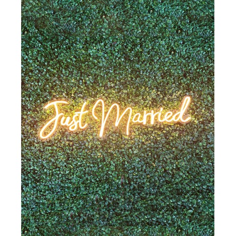 Rótulo Led "Just Married"