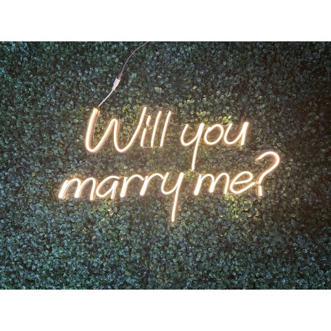 Rótulo Led "Will You Marry Me"