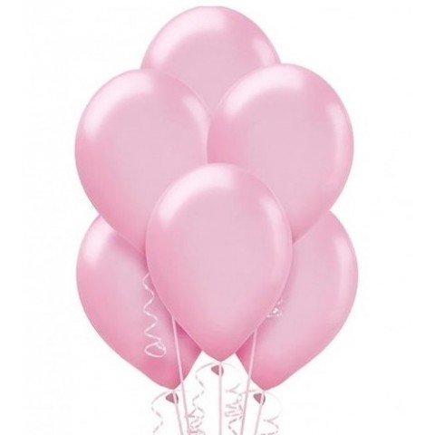 Globos Látex  5"  Pastel  Rosado 50 Pza