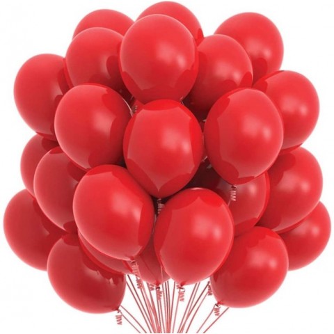 Globos Látex  5"  Rojo  50 Pza