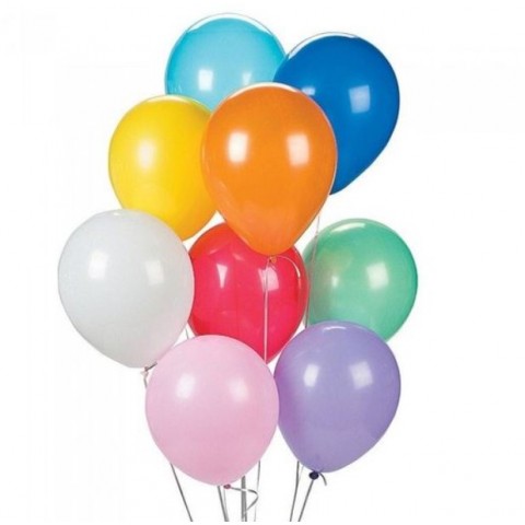 Globos Látex  5"  Colores 50 Pza