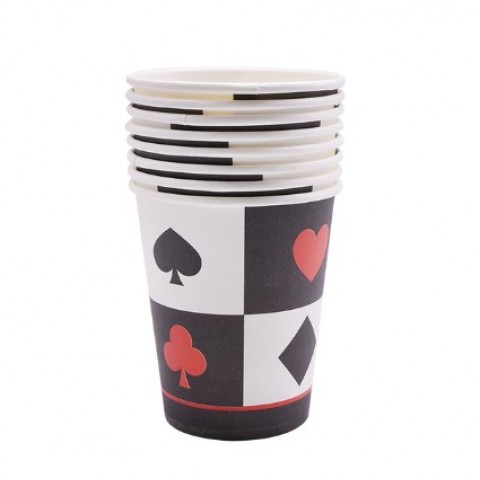 Vaso 9Oz  Poker  10 Pza.