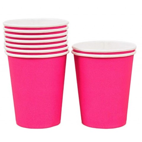 Vaso 9 Oz  Fucsia 8Pza