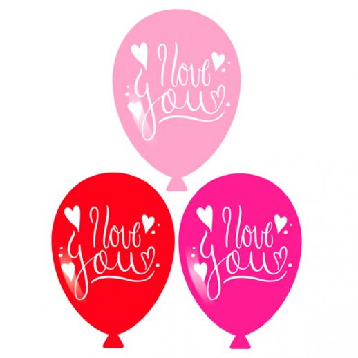 Globos Latex  Love  You  12 Pza