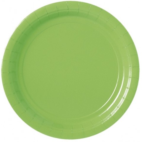 Plato 9"  Verde 8Pza