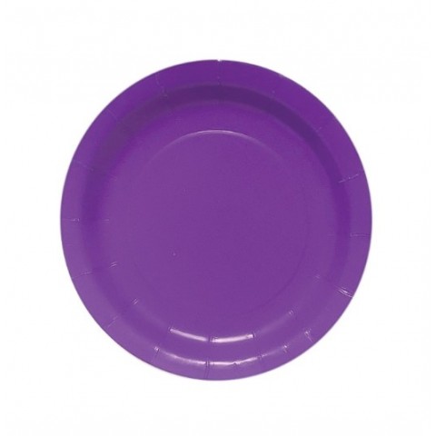 Plato 7"  Morado 8Pza