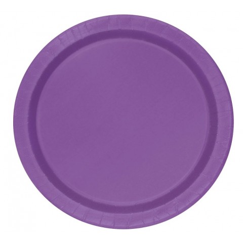 Plato 9"  Morado 8Pza