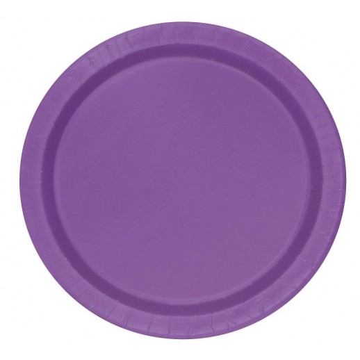 Plato 9"  Morado 8Pza