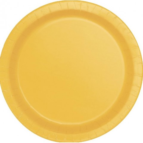 Plato 9"  Amarillo 8Pza