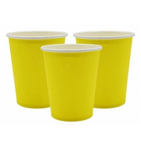 Vaso 9 Oz  Amarillo 8Pza