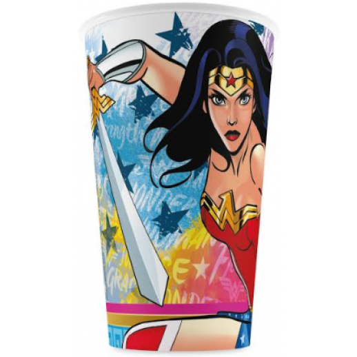 Vaso  9Oz  Mujer Maravilla   6 Pza