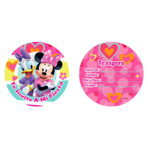 Invitaciones Minnie Happy Helpers 6Pza