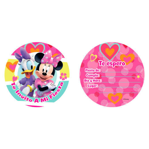 Invitaciones Minnie Happy Helpers 6Pza