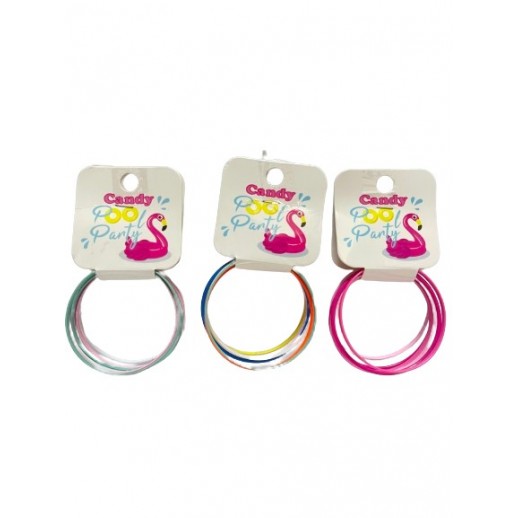 Set Pulseras Metálicas De Nina 6Pza