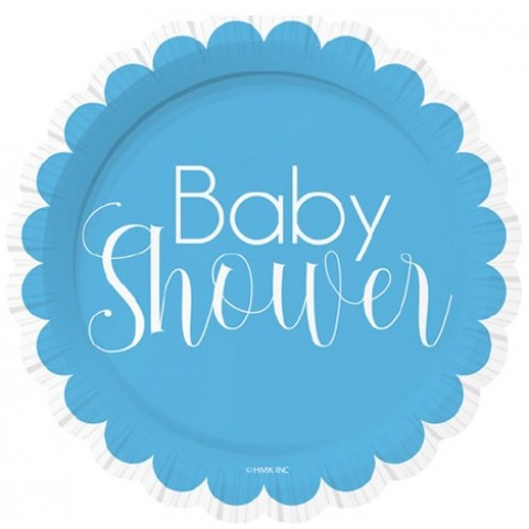 Plato 7" Baby  Shower Boy  6 Pza