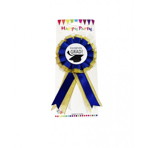 Pin "Congrats Grad" Azul