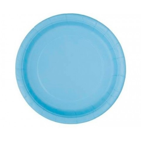 Plato Celeste 7" 8 Pza