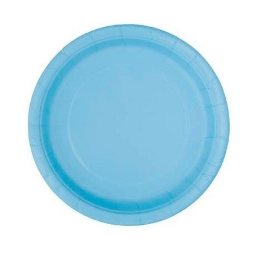 Plato Celeste 7" 8 Pza