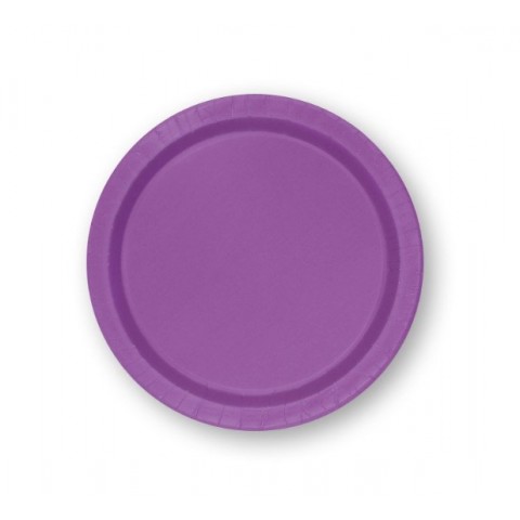 Plato Morado 7" 8 Pza