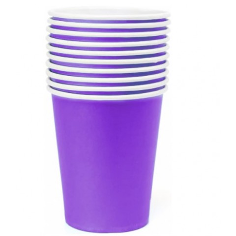 Vaso 9 Oz Morado 8 Pza