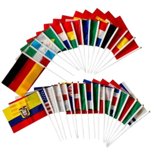 Banderas Mundialistas 14X21Cm