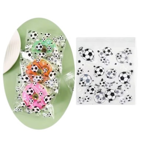 Bolsas pequeñas De Plastico Transparentes Con diseño Futbol