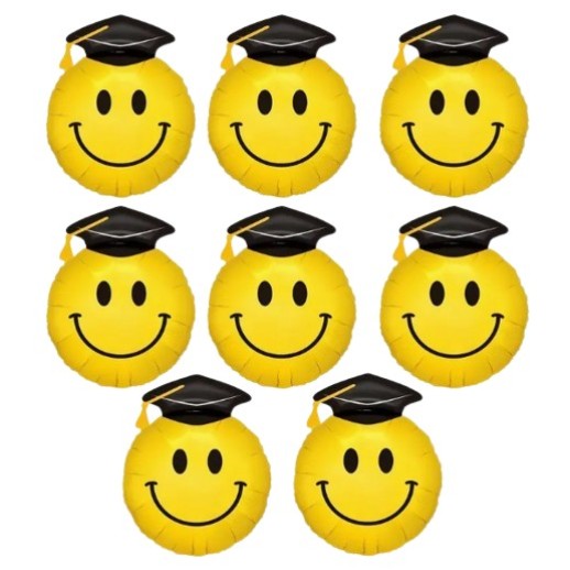Globos Graduación Carita Feliz