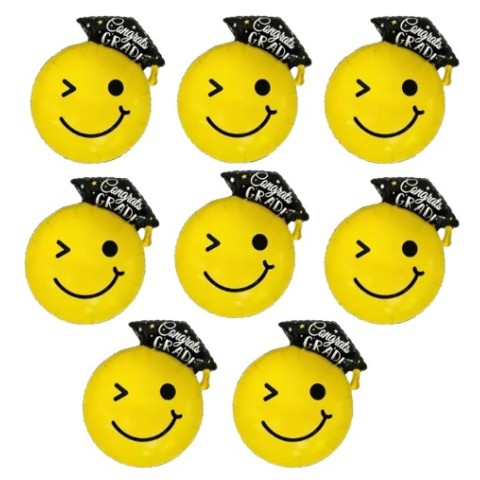 Globos Graduación Carita Con Guiño