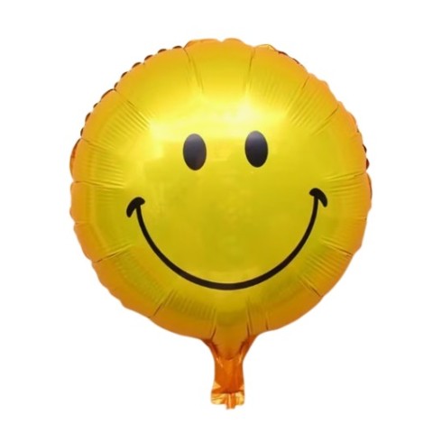 Globo Foil Carita Feliz Amarillo