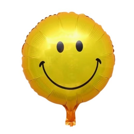 Globo Foil Carita Feliz Amarillo