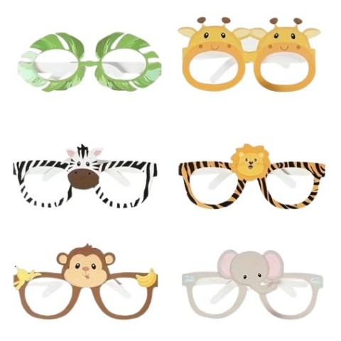 Lentes De Cartón Estilo Jungla