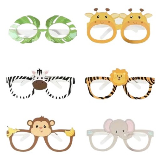 Lentes De Cartón Estilo Jungla