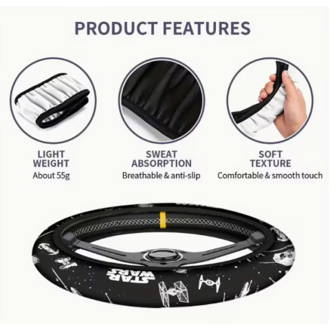 Protector De Volante De Tela Estilo Star Wars